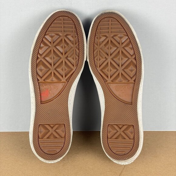 Converse Chuck Taylor All Star Leather Sneakers Womens 6 Taupe Tan Low Top - Picture 7 of 10